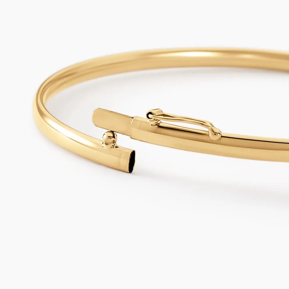 Bracelet Jonc Yuriy Fil Flexible Or Jaune