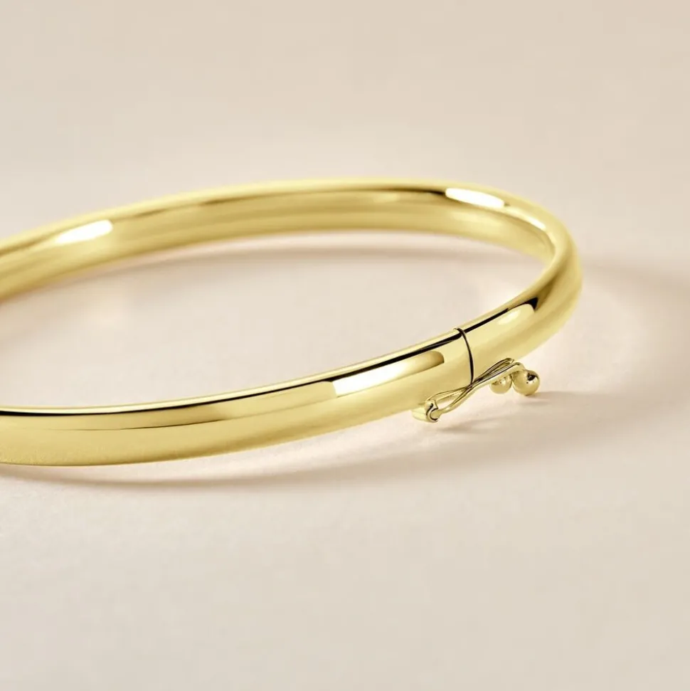 Bracelet Jonc Yuriy Fil Flexible Or Jaune
