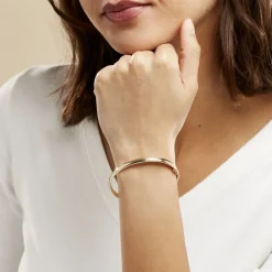 Bracelet Jonc Yuriy Fil Flexible Or Jaune