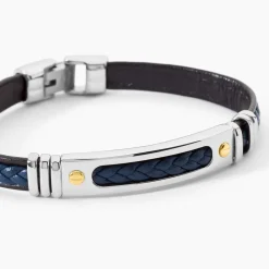 Bracelet Cuir Bleu|JOURDAN