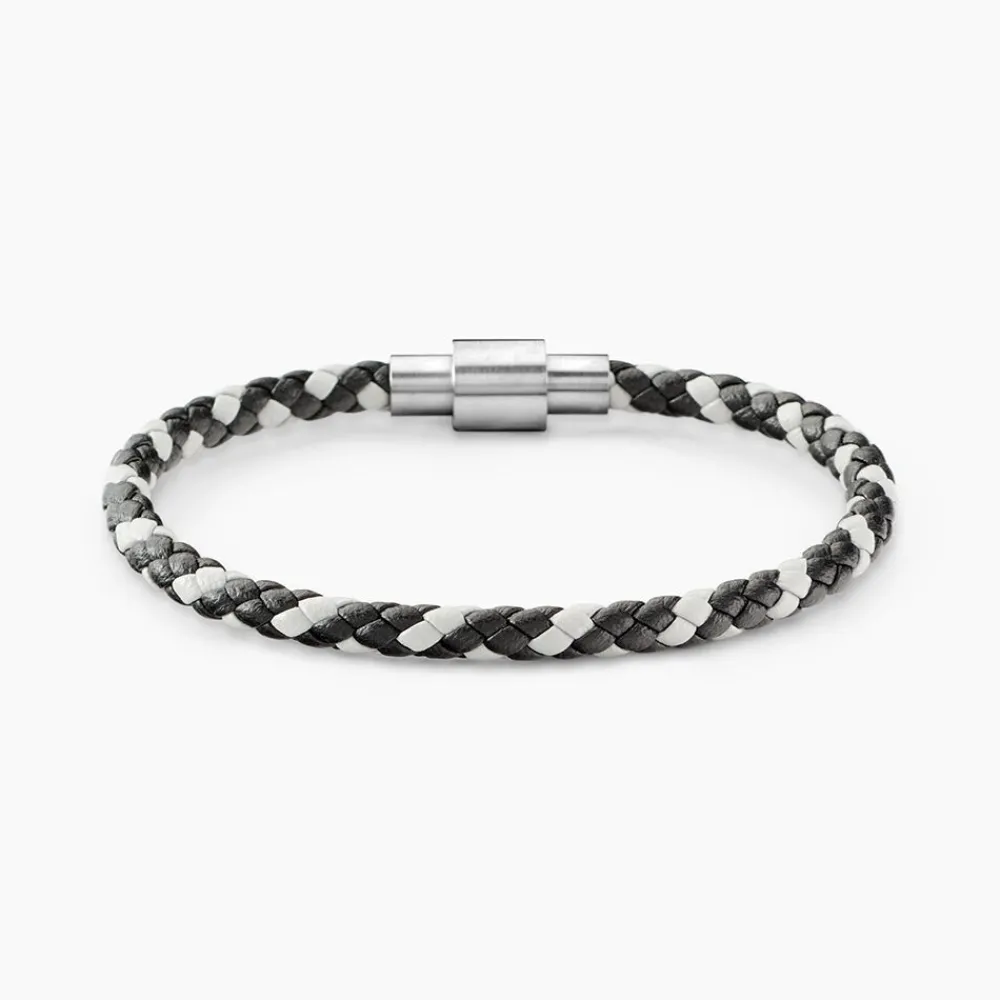 Bracelet Cuir De Vache Bicolore|JOURDAN