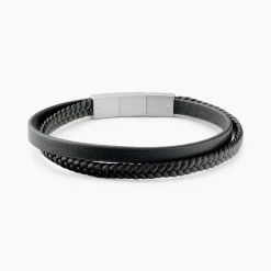 Bracelet Cuir De Vache Noir|JOURDAN Best