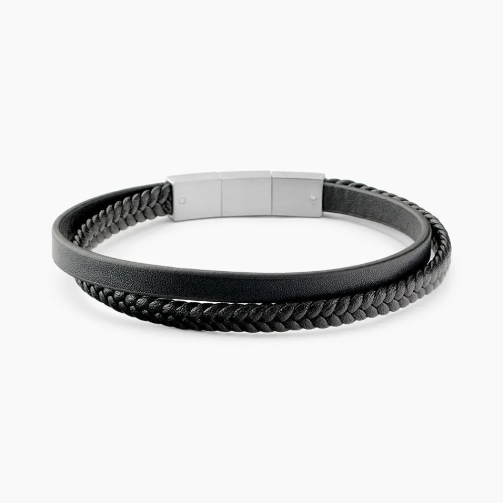 Bracelet Cuir De Vache Noir|JOURDAN Best