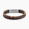 Bracelet Cuir De Vache Oeil De Tigre|JOURDAN