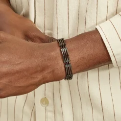 Bracelet Homme Rio Acier Noir|JOURDAN Hot