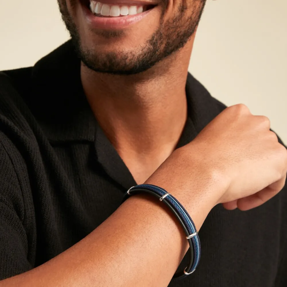 Bracelet Marin Cuir Multicolore|JOURDAN Sale