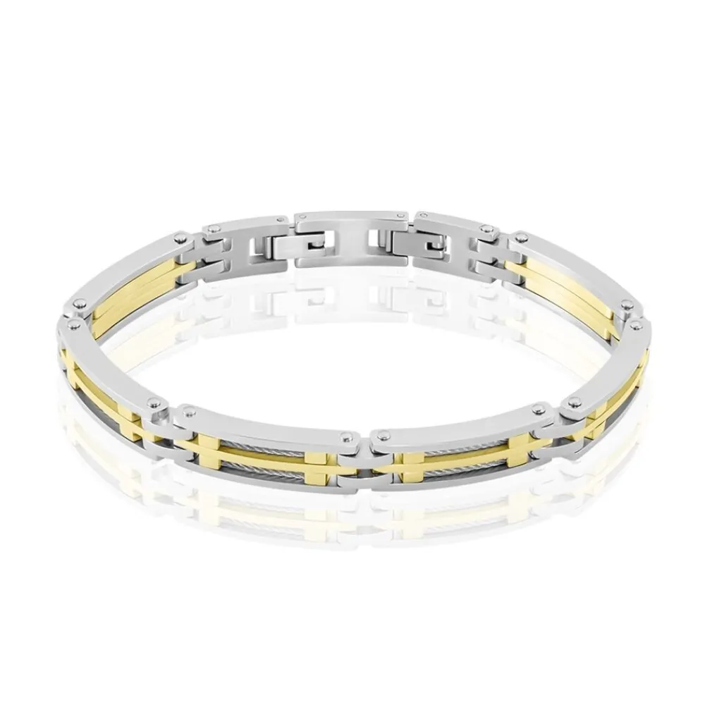 Bracelet Priam Acier Bicolore|JOURDAN Hot