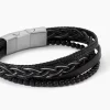 Bracelet Tex Cuir Noir Onyx|JOURDAN Clearance