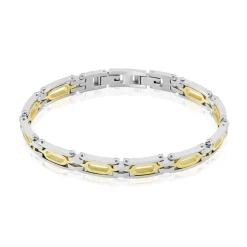 Bracelet Wild Acier Blanc Et Jaune|JOURDAN Clearance