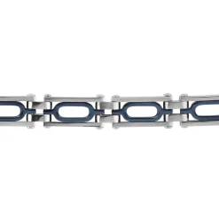 Bracelet Wild Acier Blanc Et Bleu|JOURDAN Discount