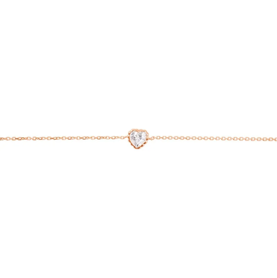 Bracelet Kadidjatou Or Rose Oxyde De Zirconium