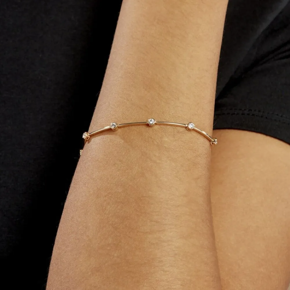 Bracelet Kaelig Plaqué Or Jaune Oxyde De Zirconium|Marc Orian Hot