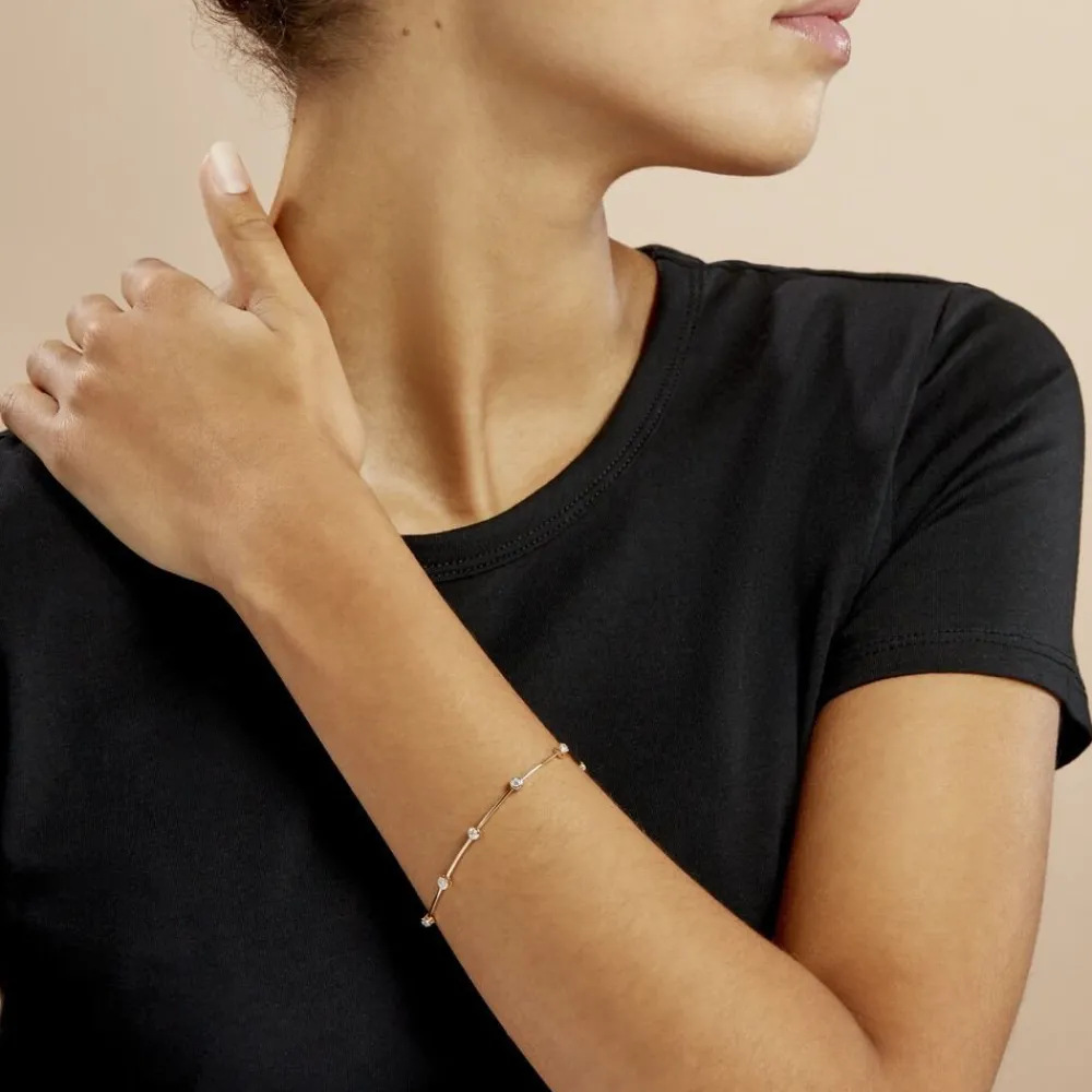 Bracelet Kaelig Plaqué Or Jaune Oxyde De Zirconium|Marc Orian Hot