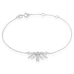 Bracelet Kaelle Or Blanc Oxyde De Zirconium|Marc Orian Hot
