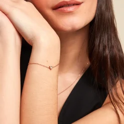 Bracelet Kelvyn Argent Rose Oxyde De Zirconium|Marc Orian Outlet