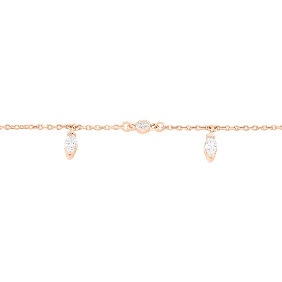 Bracelet Kenta Argent Rose Oxyde De Zirconium