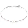 Bracelet Kerri Argent Blanc Perle De Culture Améthyste|Marc Orian New