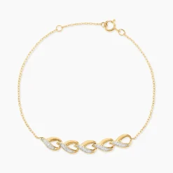 Bracelet Khayrat Or Jaune Diamant