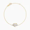 Bracelet Lachina Or Bicolore Oxyde De Zirconium