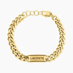 Bracelet Lacoste District Acier Jaune|LACOSTE BIJOUX Discount