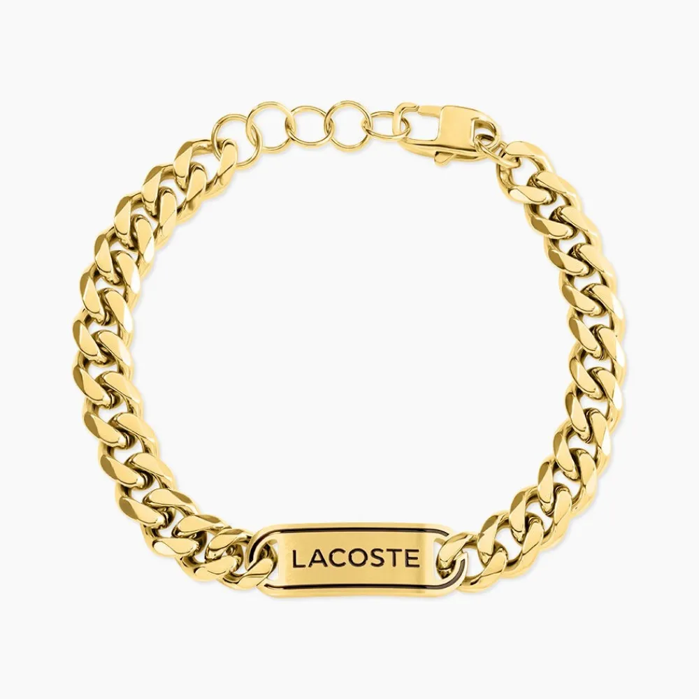 Bracelet Lacoste District Acier Jaune|LACOSTE BIJOUX Discount