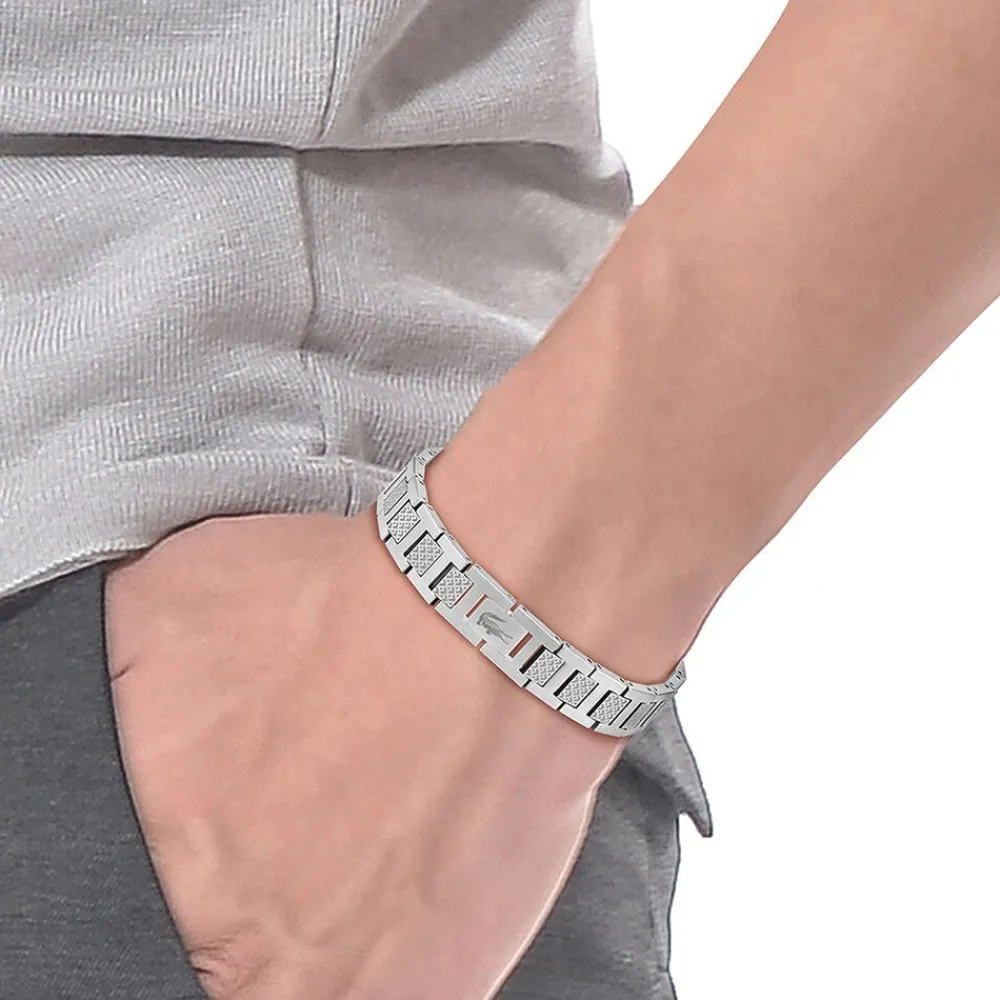 Bracelet Lacoste Metropole Acier Blanc|LACOSTE BIJOUX Best