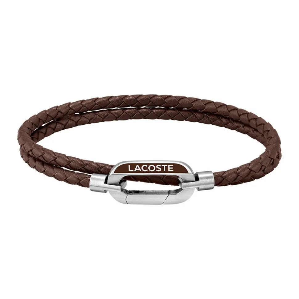 Bracelet Lacoste Starboard acier blanc