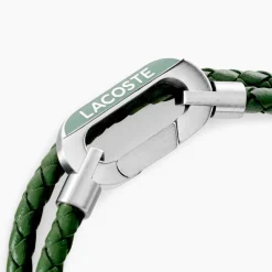 Bracelet Lacoste Starboard Cuir De Veau Vert|LACOSTE BIJOUX Clearance