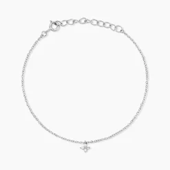 Bracelet Leonce Argent Blanc Oxyde De Zirconium