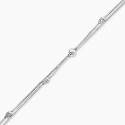 Bracelet Linda Argent Blanc