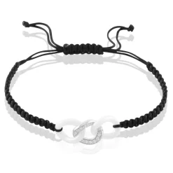 Bracelet Link Argent Blanc Oxyde De Zirconium Et Céramique|Marc Orian Hot