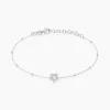 Bracelet Lizéa Argent Blanc