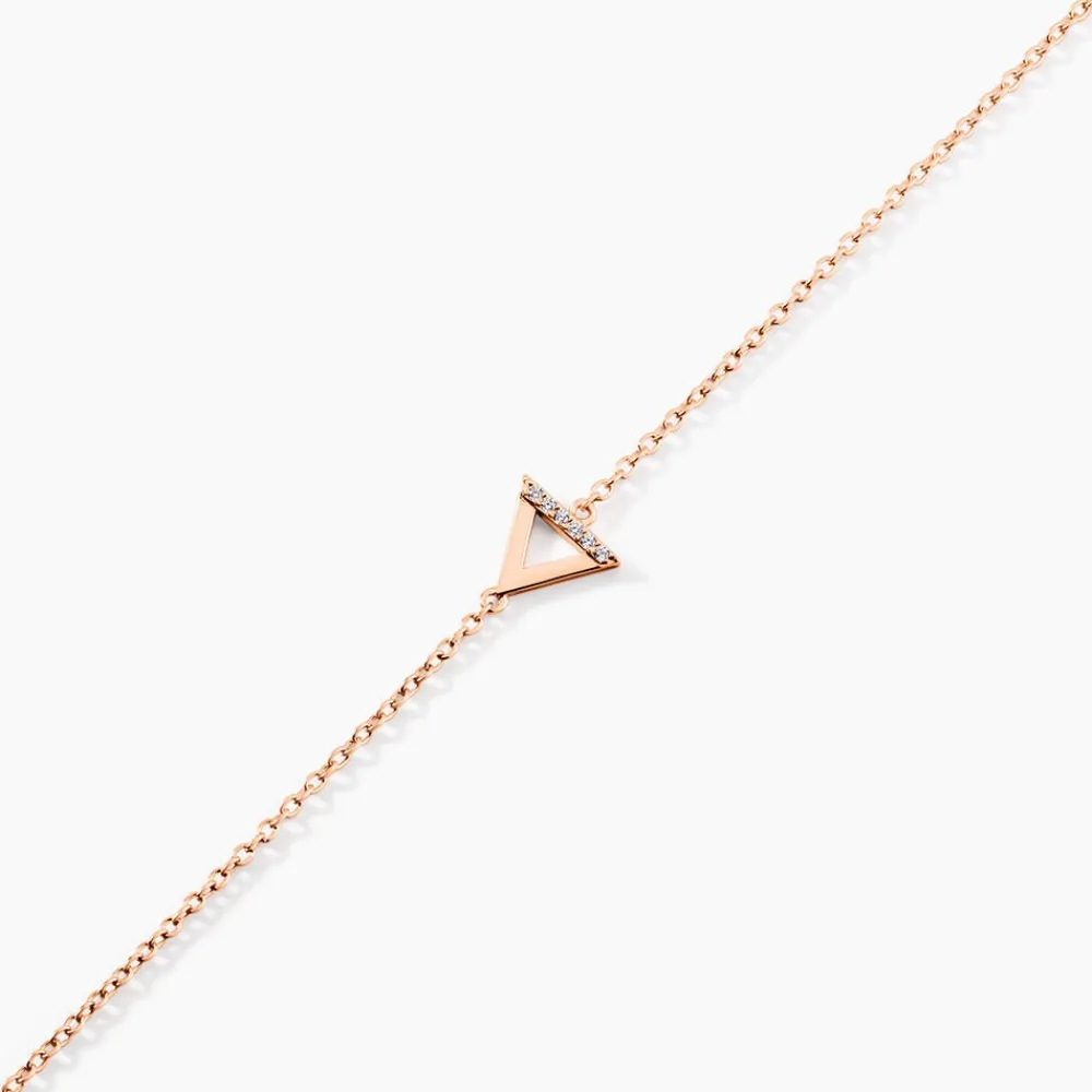 Bracelet Lorena Argent Rose Oxyde De Zirconium|Marc Orian New