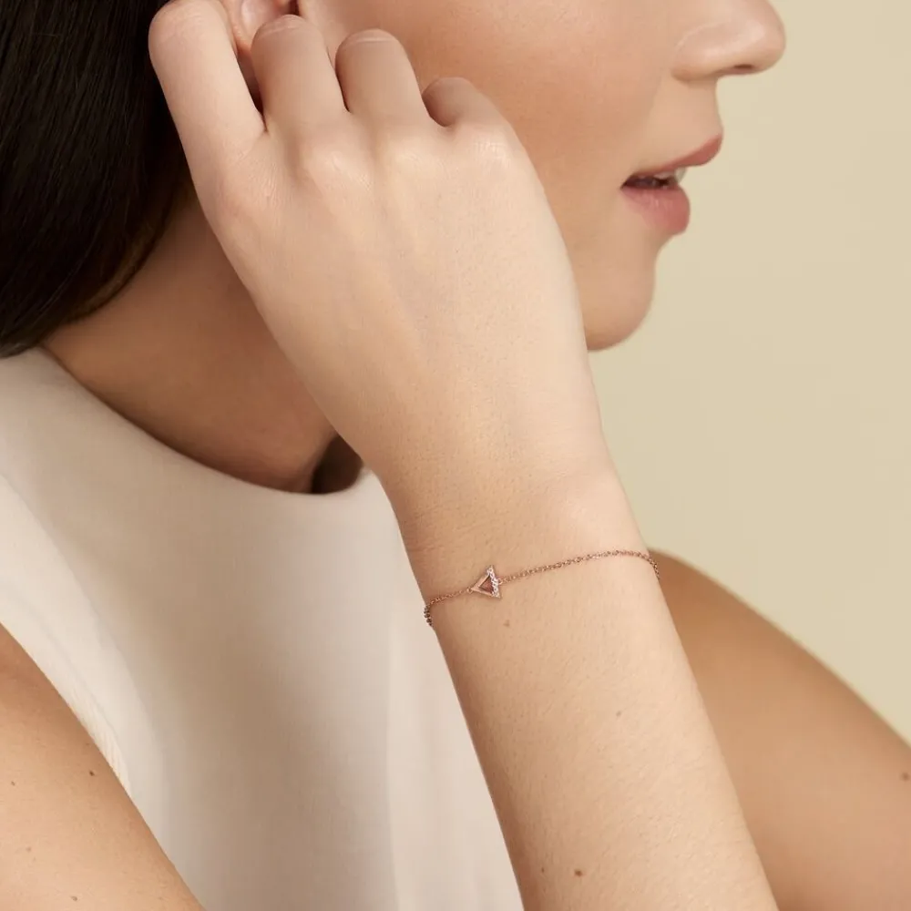 Bracelet Lorena Argent Rose Oxyde De Zirconium|Marc Orian New