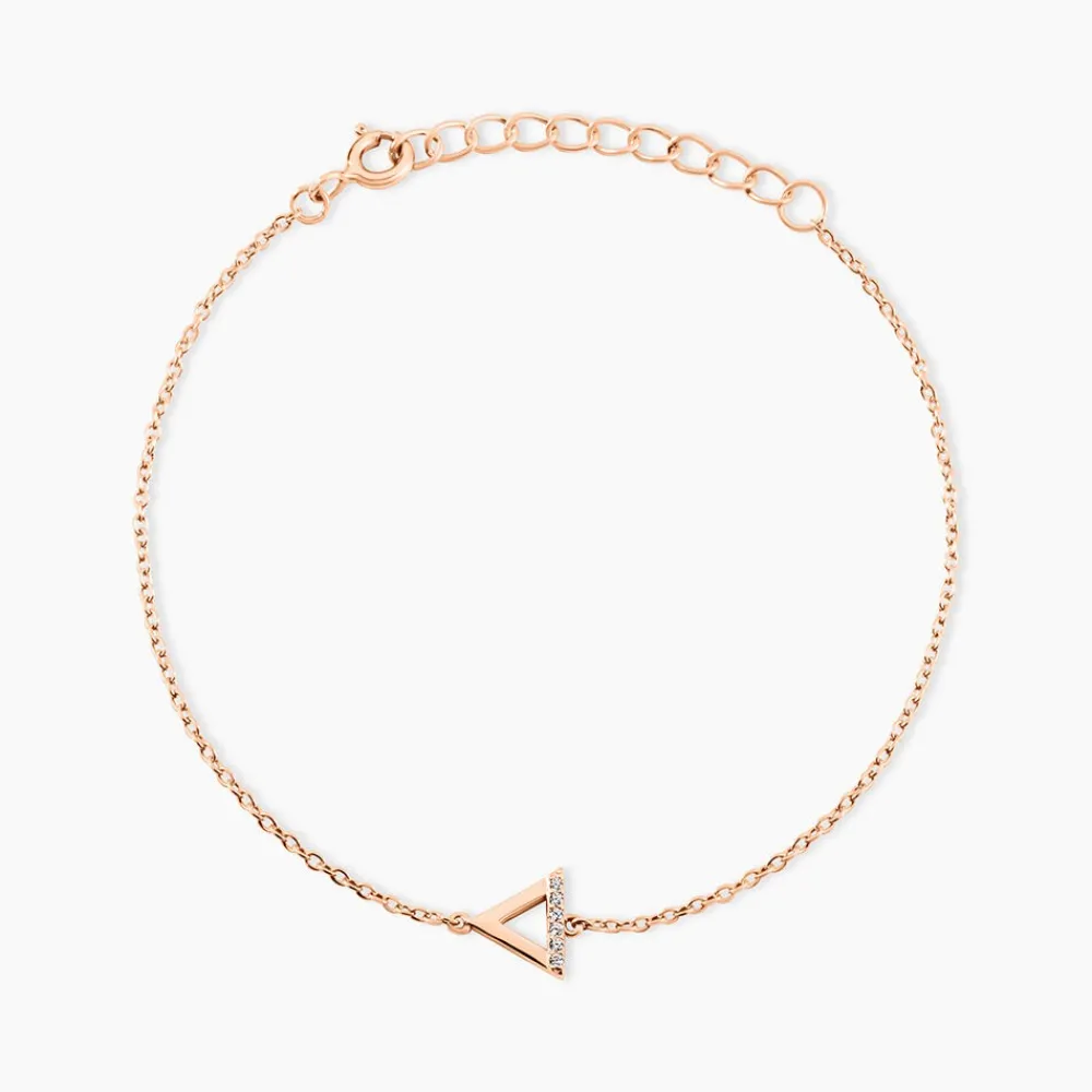 Bracelet Lorena Argent Rose Oxyde De Zirconium|Marc Orian New