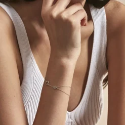 Bracelet Louise Or Blanc Diamant