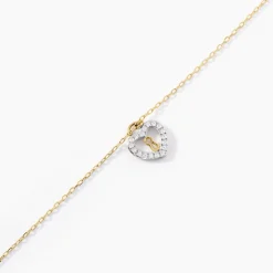 Bracelet Luchetto Or Jaune Oxyde De Zirconium