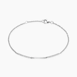 Bracelet Luciane Argent Blanc Oxyde De Zirconium
