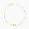 Bracelet Luminea Or Jaune Nacre Oxyde De Zirconium