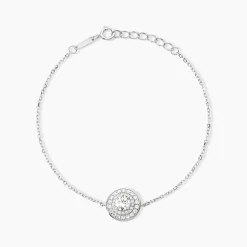 Bracelet Lumineuse Argent Blanc Oxyde De Zirconium|Marc Orian Sale