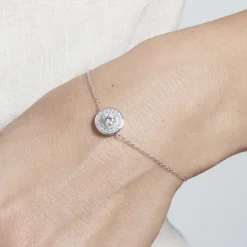 Bracelet Lumineuse Argent Blanc Oxyde De Zirconium|Marc Orian Sale