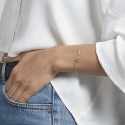 Bracelet Luz Plaqué Or Jaune Oxyde De Zirconium|Marc Orian Sale