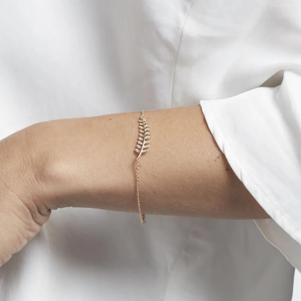 Bracelet Luz Plaqué Or Jaune Oxyde De Zirconium|Marc Orian Sale