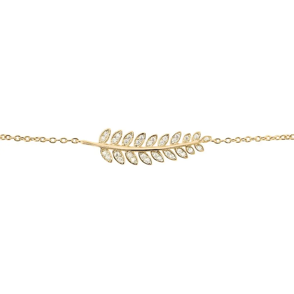 Bracelet Luz Plaqué Or Jaune Oxyde De Zirconium|Marc Orian Sale
