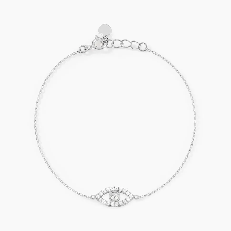 Bracelet Léva Argent Blanc Oxyde De Zirconium