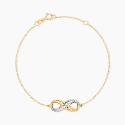 Bracelet Lyasa Infini Diamante Or Bicolore