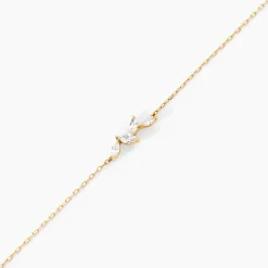 Bracelet Madelia Or Jaune Oxyde De Zirconium