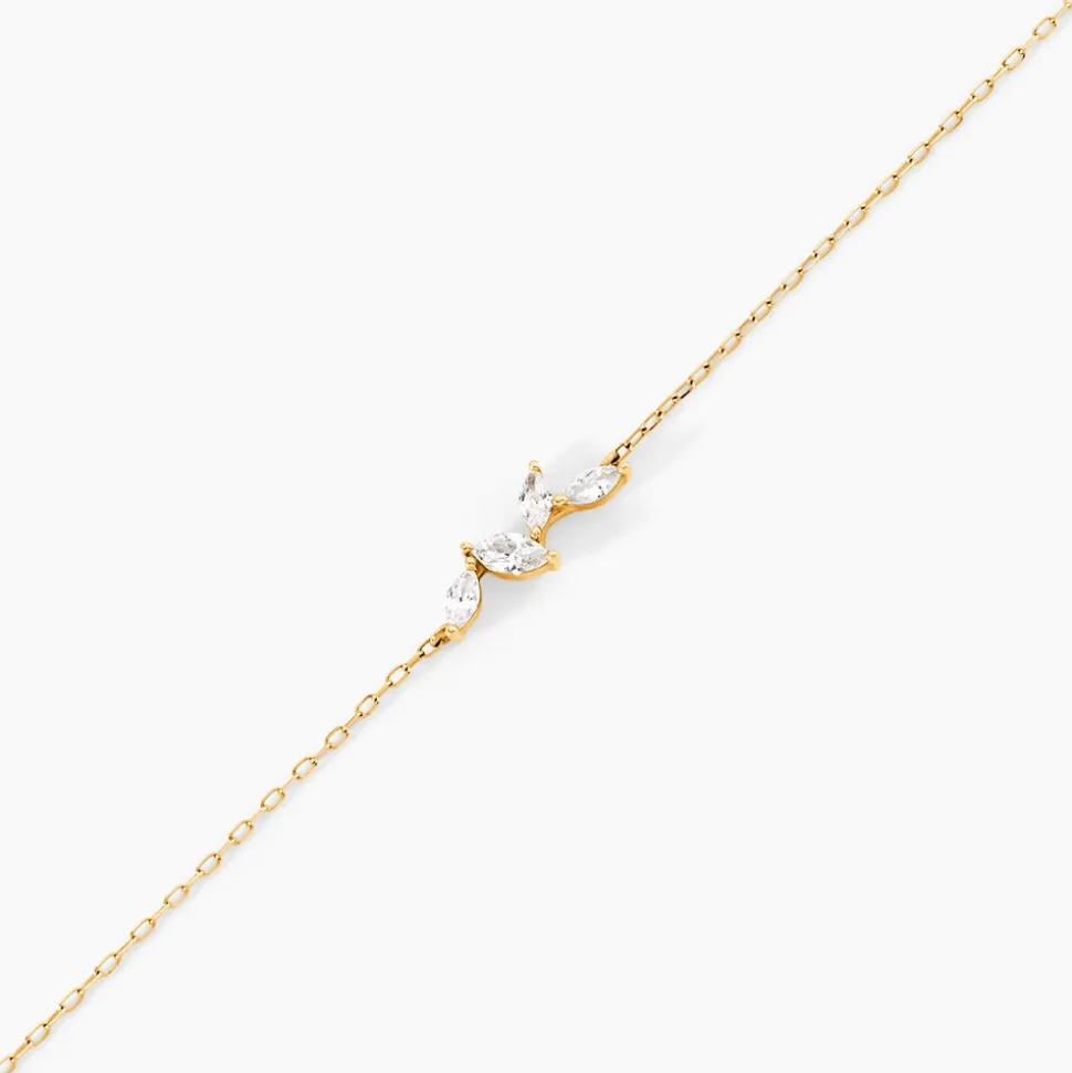 Bracelet Madelia Or Jaune Oxyde De Zirconium