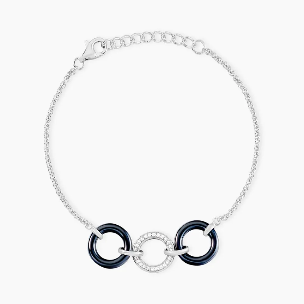 Bracelet Magalie Argent Blanc Céramique Et Oxyde De Zirconium|Marc Orian Clearance