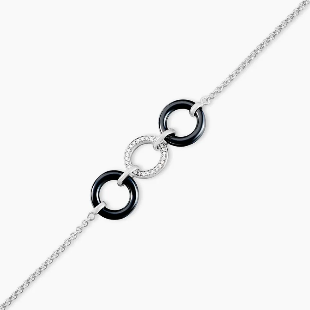 Bracelet Magalie Argent Blanc Céramique Et Oxyde De Zirconium|Marc Orian Clearance